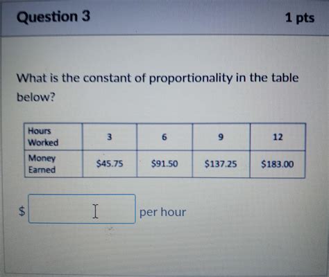 What Is The Constant Of Proportionality In The Table Shown Below - Free ...