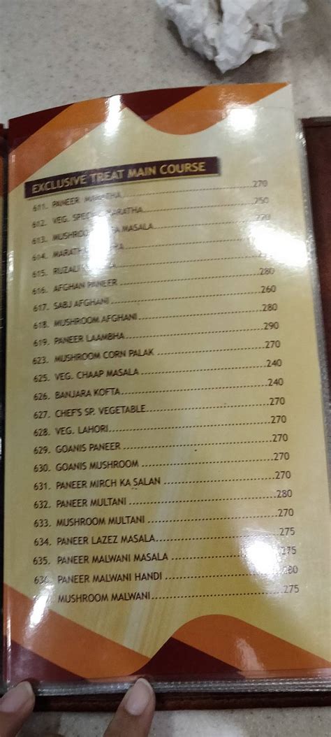 Menu at Apoorva Delicacies, Mumbai, Ranade Rd