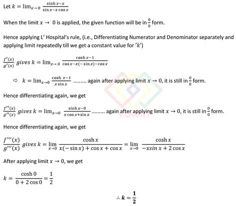 Evaluate lim (x→0) (sinh x – x) / ( sin x – x cos x) – Yawin