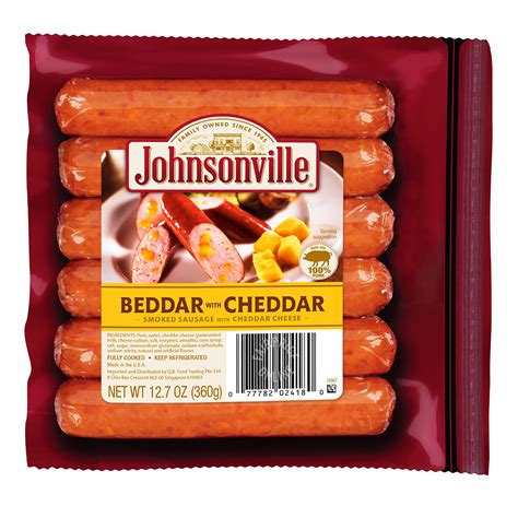 Johnsonville Smoked Pork Sausage - Beddar with Cheddar | NTUC FairPrice