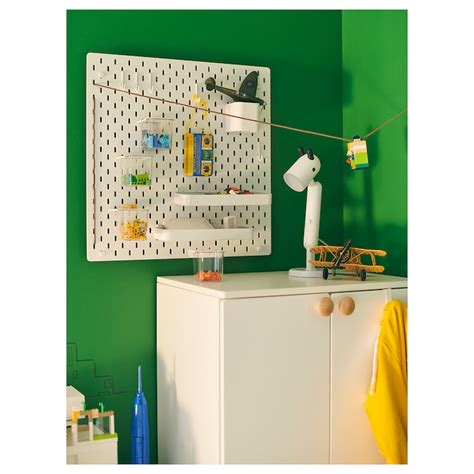 SKÅDIS pegboard combination, white, 56x56 cm (22x22") - IKEA