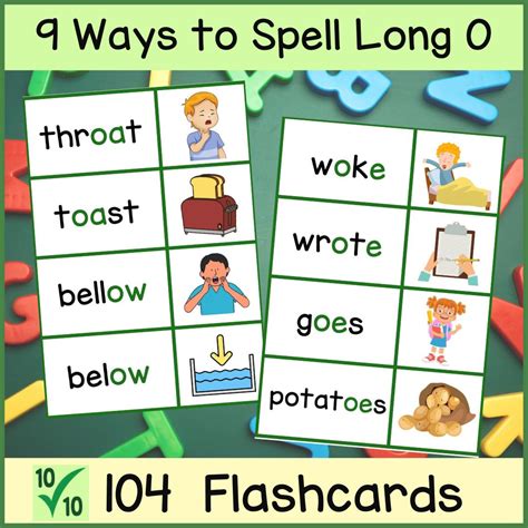 Flash Cards - Explicit Phonics - Long O Vowel Sound Word Families ...