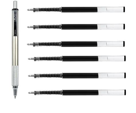 Zebra F-701 Stainless Steel Ballpoint Retractable Pen and Ballpoint F ...