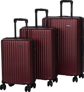 ROMEING Genoa Polycarbonate Hard-sided Luggage Set of 3 Trolley Bags ...