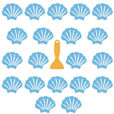 20 Pcs Non Slip Bathtub Stickers with Scraper , Anti Slip Shower ...