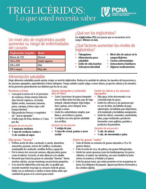 Triglycerides In Spanish