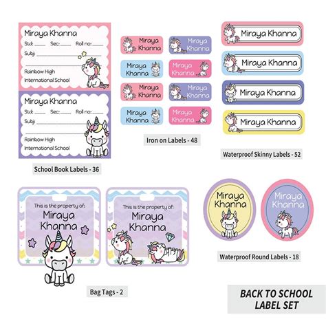 Make Back-to-School Fun with Personalized Back to School Label Sets ...