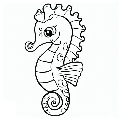 Seahorse Color Sheet