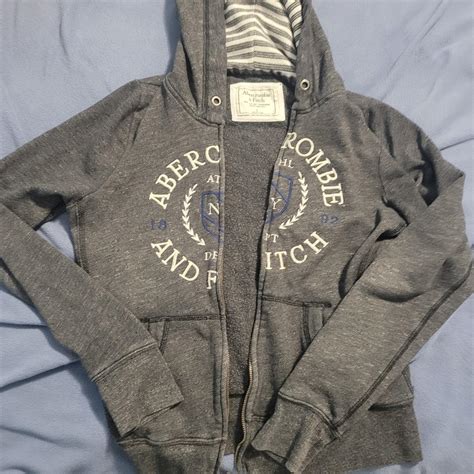 Abercrombie and Fitch zip-up hoodie. y2k look. I'm... - Depop