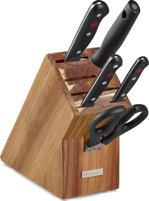 Amazon.com: Wüsthof Gourmet 6-Piece Knife Block Set, Acacia Wood: Home ...