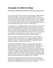 Image result for Reflective Blog Examples
