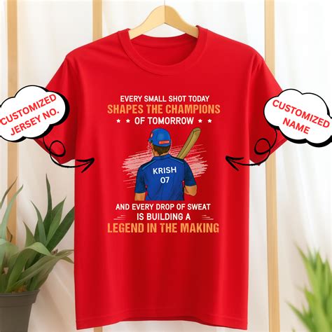 CUSTOMIZED-LEGEND IN THE MAKING (CRICKET) CLASSIC T-SHIRT – Rare Prerna