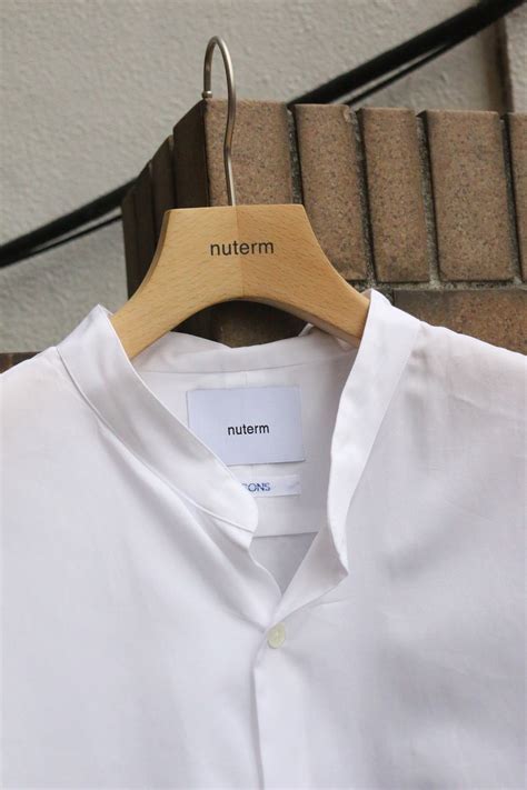 [nuterm]Band Collar Shirts ICONS Ex. “White” | ICONS