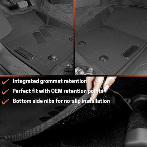 Toyota Tacoma 2016–2023 Floor Liners (3-Piece Set) | BaseLayer