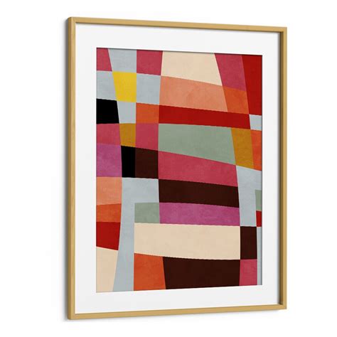 WARM COLORS GEOMETRY IV , ABSTRACT PAINTINGS – Asianmonk