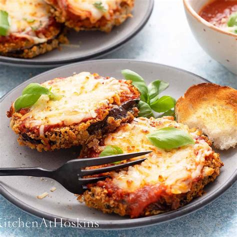 Crispy Air Fryer Eggplant Parmesan | Kitchen At Hoskins