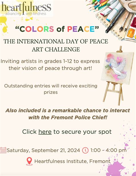 Sep 21 | Colors of Peace Art Challenge | Fremont, CA Patch