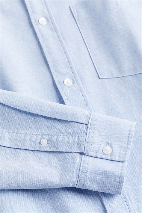 Regular Fit Oxford shirt - Light blue - Men | H&M IN