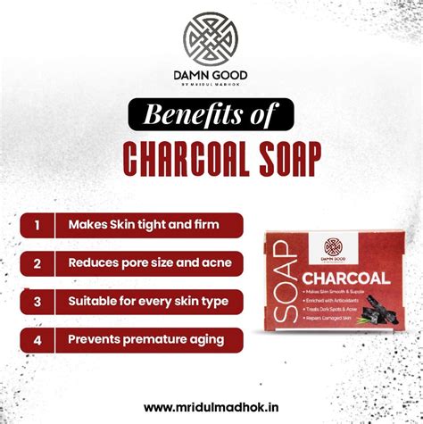 DamnGood Activated Charcoal Soap 100 gm - No Parabens & Mineral Oils F