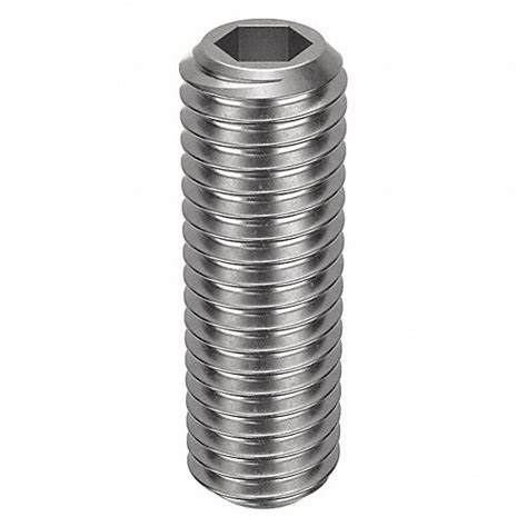 M8x1.25 Thread Size, 25 mm Overall Lg, Socket Set Screw - 159R79|L51240 ...