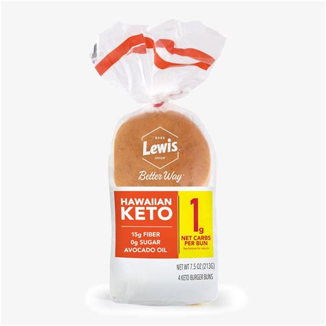 Better Way 4pk Hawaiian KETO Burger Buns - Lewis Bake Shop