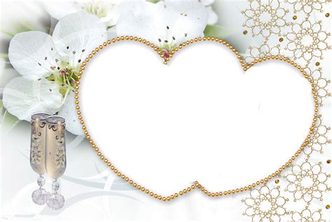 Wedding Frame, Romantic Decor, Elegant Border, Timeless Memories, Love ...