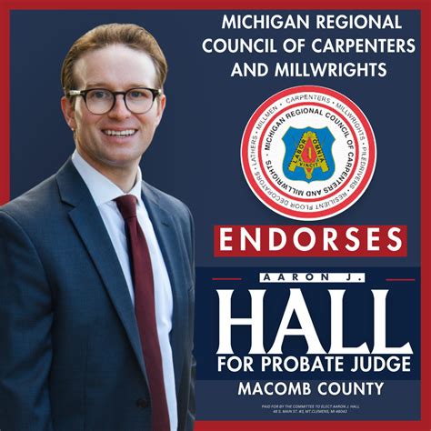 Aaron J. Hall for Macomb County Probate Court Judge