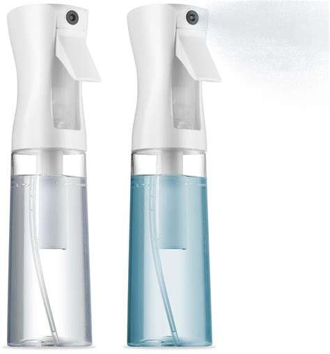 2 Pack Continuous Spray Bottles - Ultra Fine Mist Sprayer | Water Spray ...