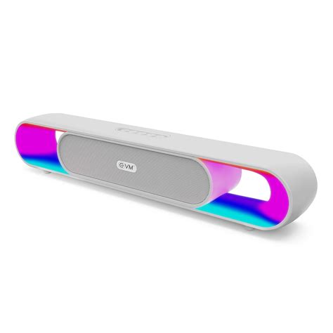 EnBar Glow Bluetooth Speaker - 15 Hours Playtime- RGB Lights, Bluetooth ...