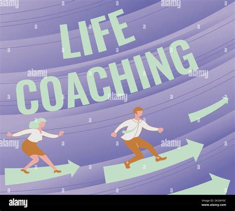 Conceptual caption Life Coaching. Business showcase Improve Lives by ...
