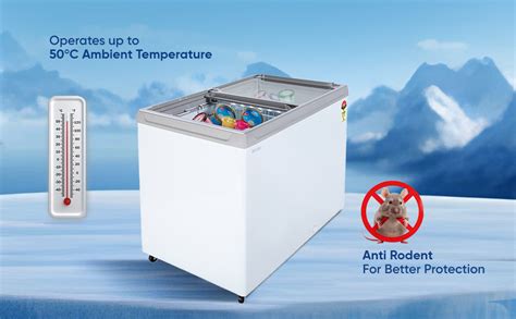 Haier HFC-300GM5, 5-Star Rated Glass Top Freezer, Single Mould Door ...