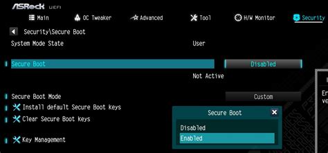 Image result for Disable Secure Boot ASRock