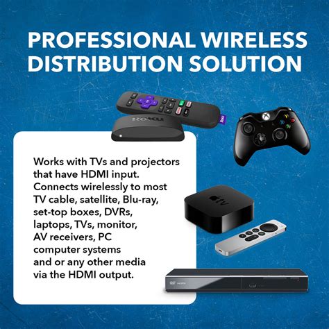 Wireless HDMI Extender Transmitter & Receiver Up to 4K@60Hz - Upto 60 ...