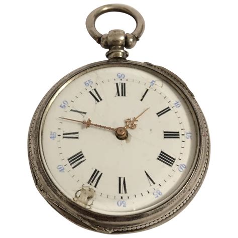 Antique Silver Calendar Pocket Watch For Sale at 1stDibs | pocket watch ...