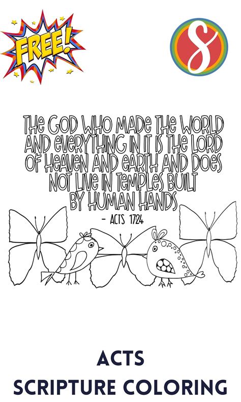 Free Acts Coloring Pages - Scripture — Stevie Doodles