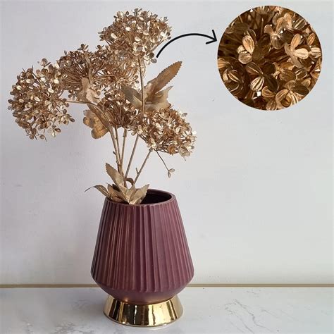 Art Street Artificial Flower Plants Golden Eucalyptus Leaf For home de ...