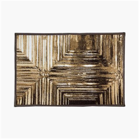Buy Spaces Small Size Unwinders Brown Striped Nylon Doormat - 38X57Cm ...