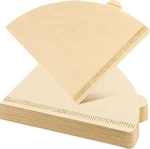 Koyet Coffee Filters Cone 01, 100 Count Unbleached Natural Brown 1-2 ...