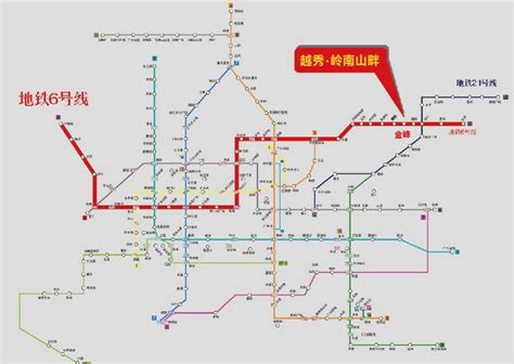 广州地铁6号线二期线路图图片