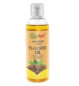 Orgoheart Cold Pressed Virgin Flaxseed Oil (200ml) : Amazon.in: Grocery ...
