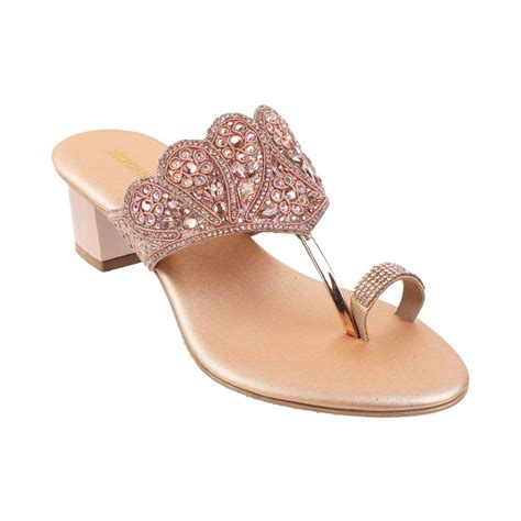 Buy Mochi Women Rose-Gold Wedding Slip Ons Online | SKU: 35-4889-52-36 ...