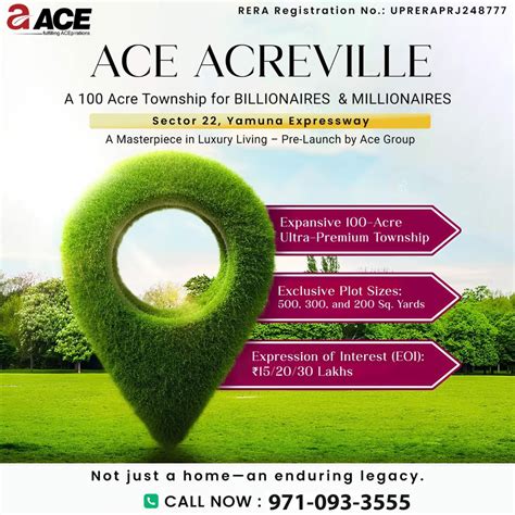 Ace Acreville, Plots, Yamuna Expressway, Resale Price