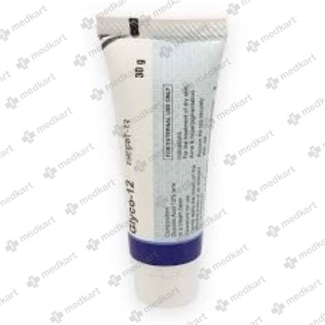 GLYCO 12% CREAM 30 GM, Price, Composition & Generic Alternatives - Medkart