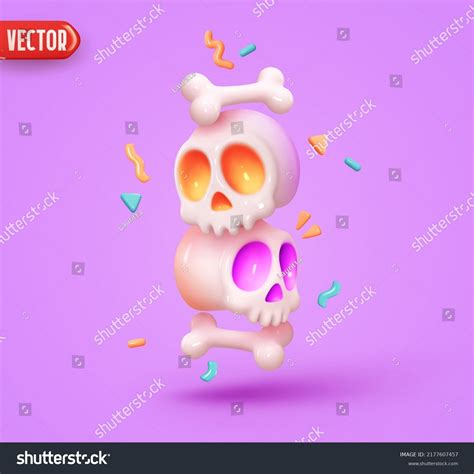 Happy Cartoon Skull