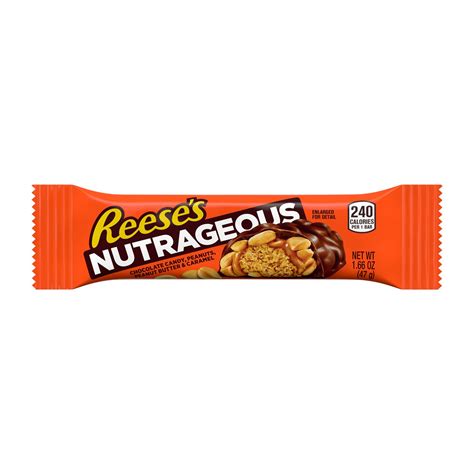 REESE'S NUTRAGEOUS Chocolate, Peanut Butter, Caramel and Peanut Candy ...