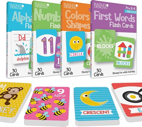 Buy 120 Flash Cards For Toddlers 2-4 Years, ABC Alphabet Letters ...