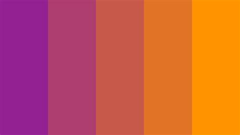 Purple To Orange Color Palette | Orange color palettes, Purple color ...