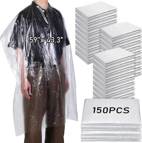 Amazon.com : Disposable Capes, Hair Cutting Cape, 100 Pieces Disposable ...