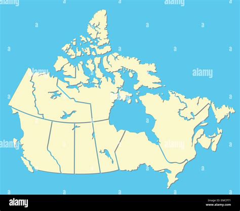 Canada Map With Lakes And Rivers