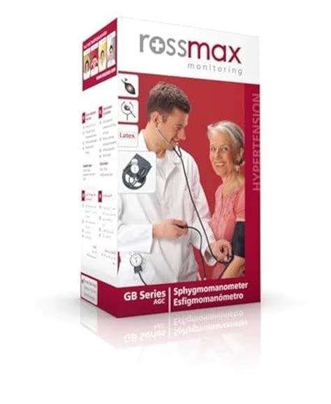 Rossmax GB102 Swiss Desgin Aneroid Blood Pressure Monitor (Black) with ...